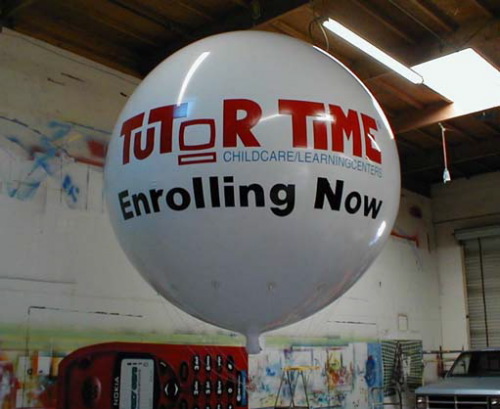Helium Balloons 10' tutor time sphere